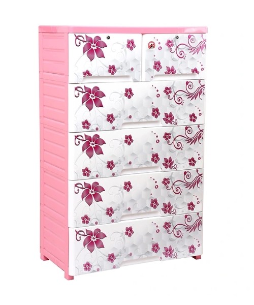 RFL Wardrobe Double 5D KD Elite Crystal 10500 Tk